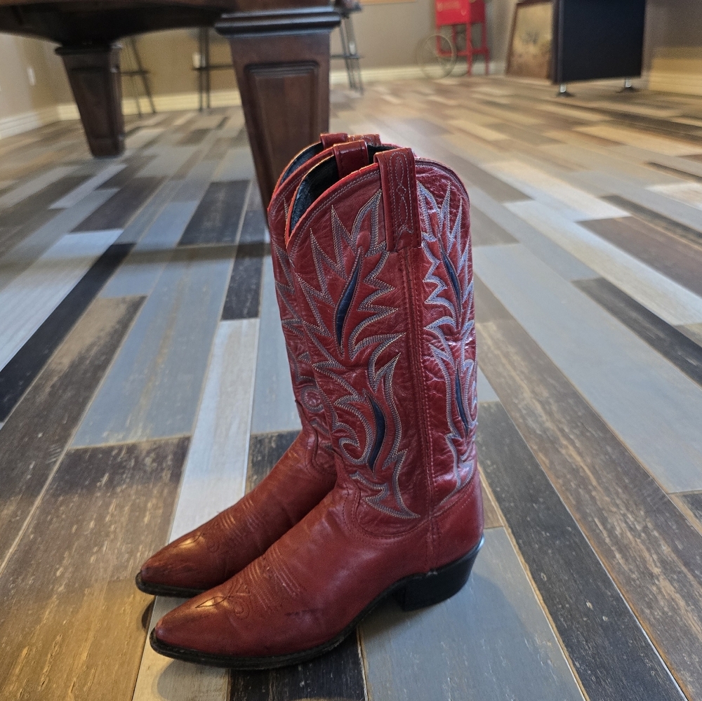 DAN POST Red Western Cowgirl Boots - Picture 16 of 16